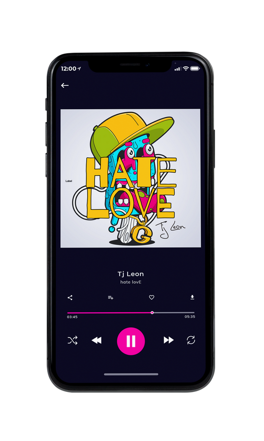 Tablet view of Premade Podcast Album Cover - Blue Dianne #7645 | AlbumArtZone*