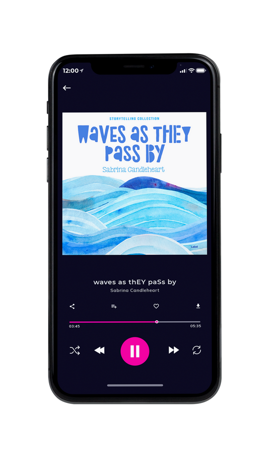Tablet view of Premade Podcast Album Cover - Tropical Blue #7685 | AlbumArtZone*