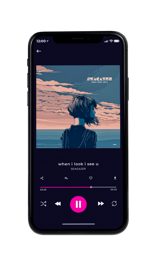 Tablet view of Premade Electronica & Ambient Album Cover - Fiord #7731 | AlbumArtZone*