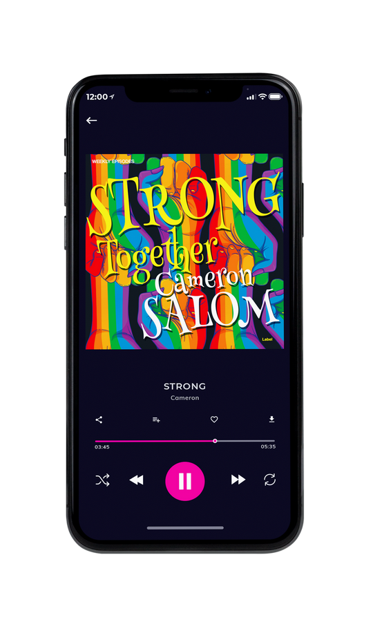 Tablet view of Premade Podcast Album Cover - Blumine #7860 | AlbumArtZone*