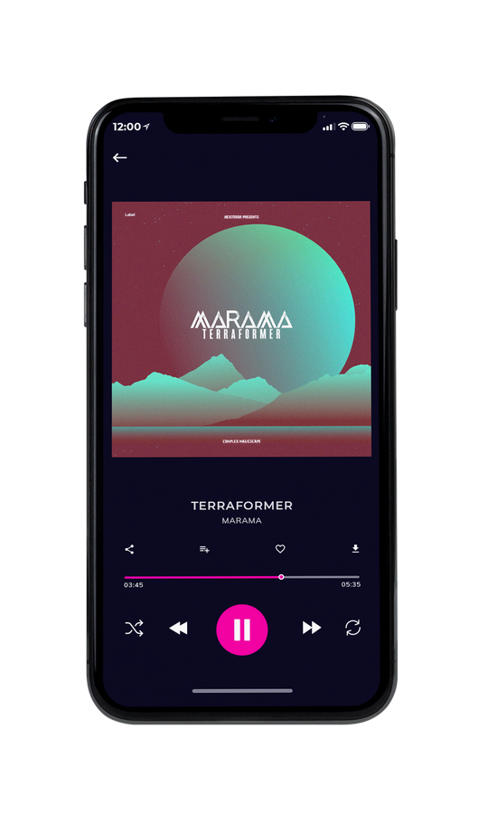 Tablet view of Premade Electronica & Ambient Album Cover - Ferra #7871 | AlbumArtZone*