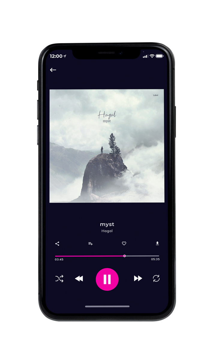 Tablet view of Premade Indie & Folk Music Album Cover - Moon Mist #7937 | AlbumArtZone*