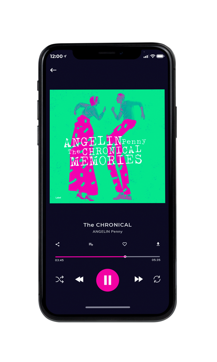 Tablet view of Premade Country & Acoustic Album Cover - Cerise #8191 | AlbumArtZone*