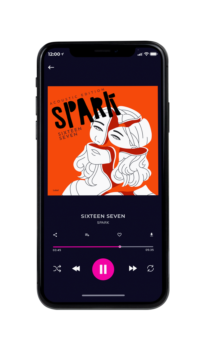 Tablet view of Premade Podcast Album Cover - Flamingo #8250 | AlbumArtZone*