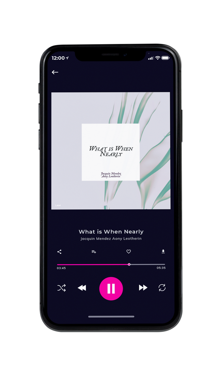 Tablet view of Premade Podcast Album Cover - Bon Jour #8447 | AlbumArtZone*