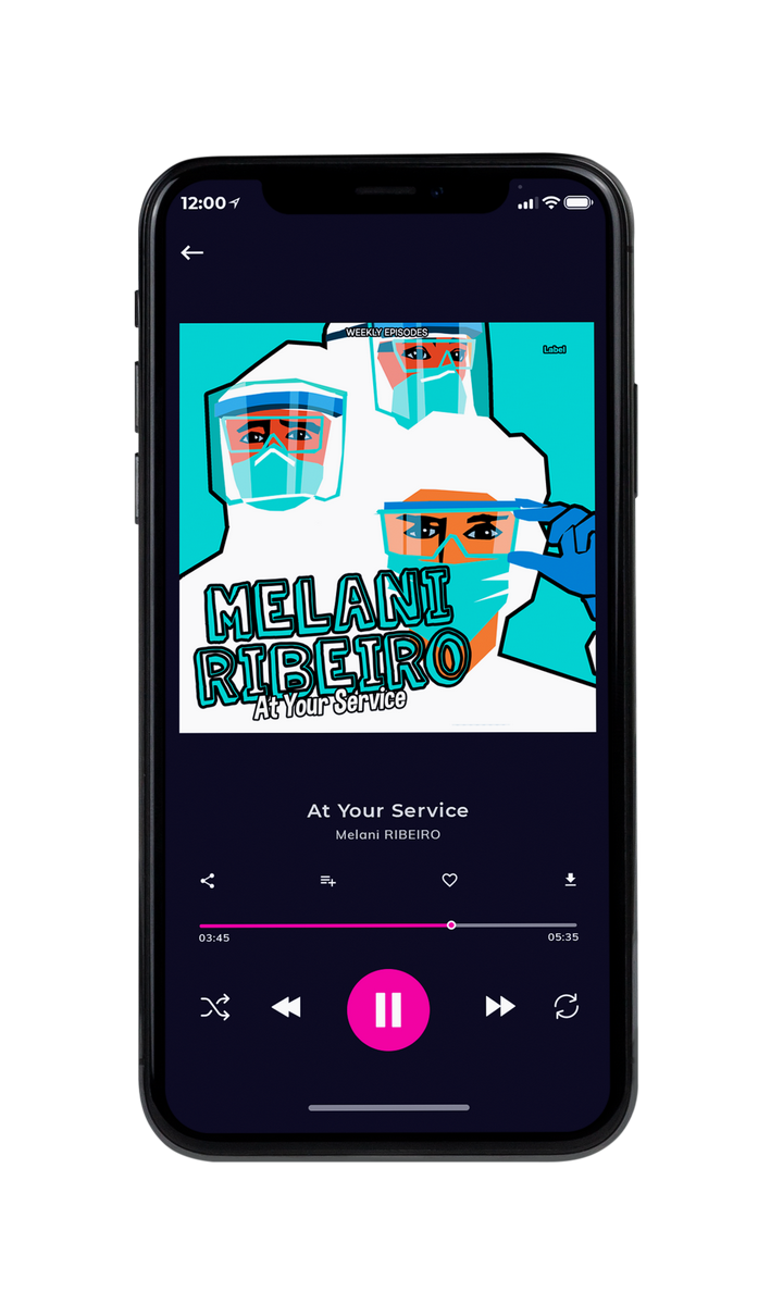 Tablet view of Premade Podcast Album Cover - Turquoise #8695 | AlbumArtZone*