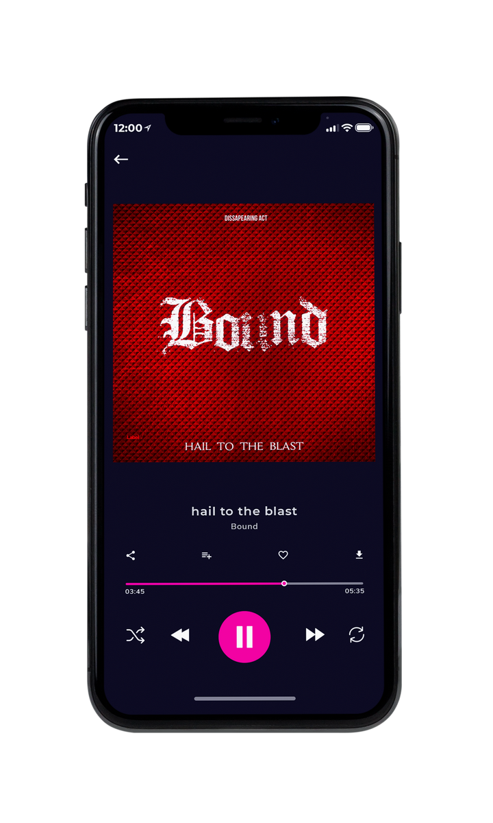 Tablet view of Premade Heavy Metal & Gothic Metal Album Cover - Dark Burgundy #8796 | AlbumArtZone*