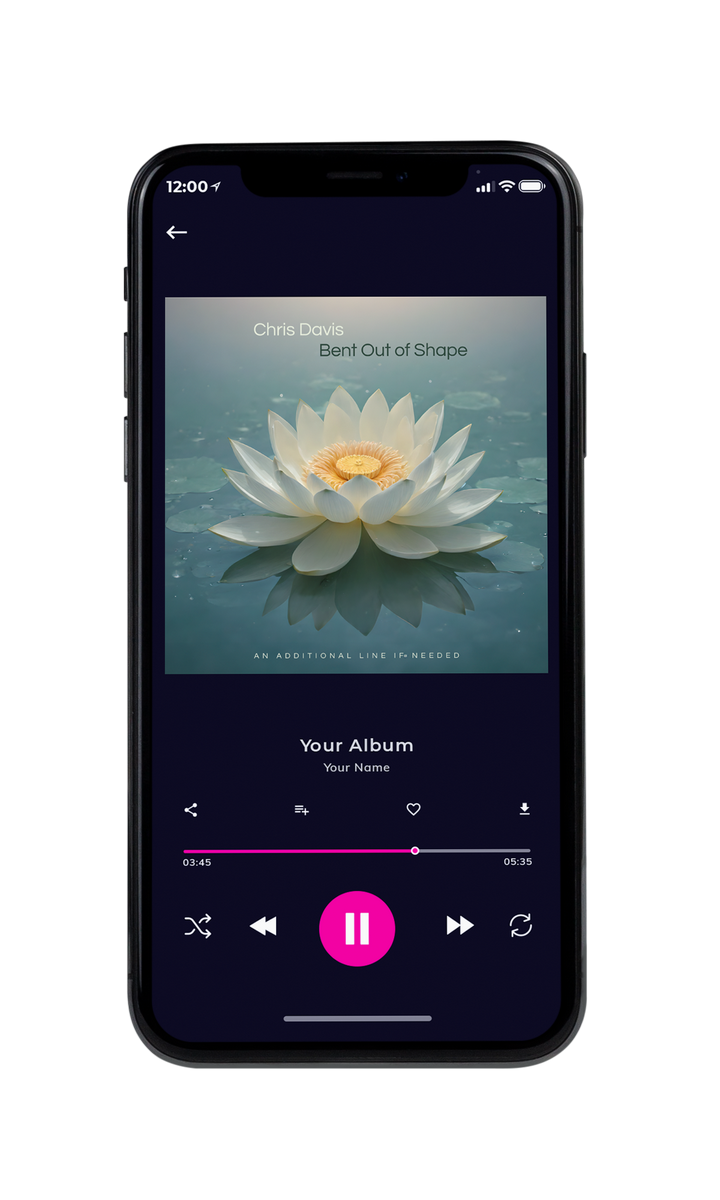 Tablet view of Premade Podcast Album Cover - Blue Smoke #10004 | AlbumArtZone*