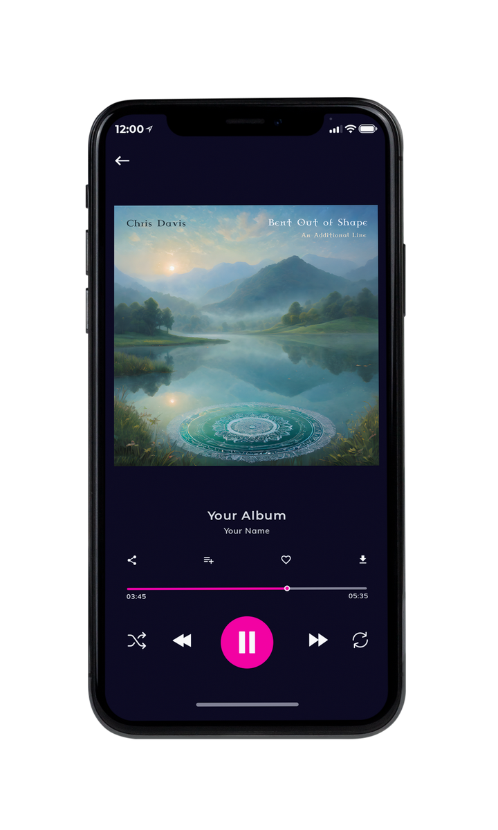Tablet view of Premade Indie & Folk Music Book Cover - Juniper #10007 | AlbumArtZone*