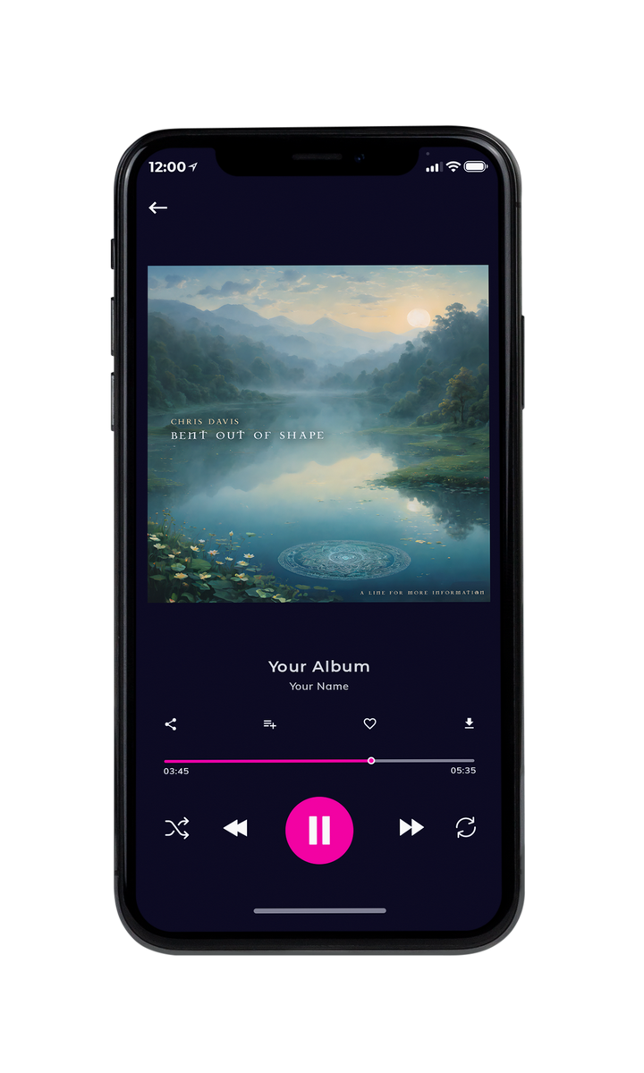 Tablet view of Premade Indie & Folk Music Album Cover - Nevada #10009 | AlbumArtZone*