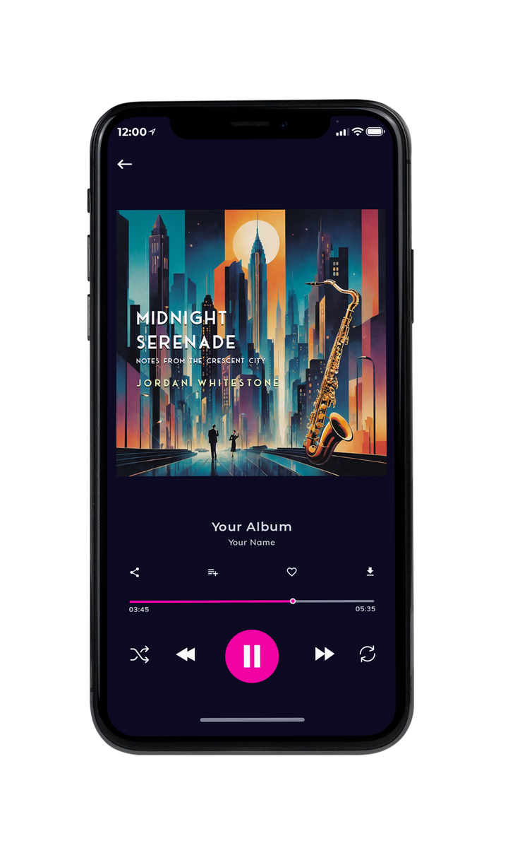 Tablet view of Premade Traditional Jazz & Blues Album Cover - Tuna #10020 | AlbumArtZone*