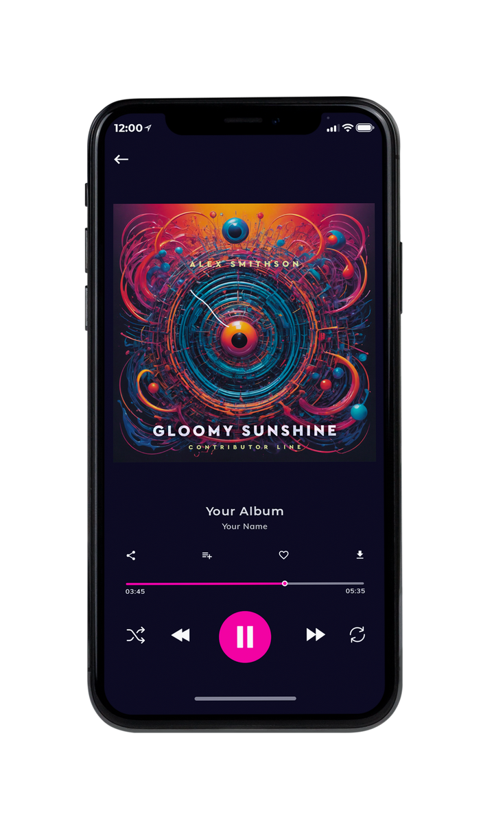 Tablet view of Premade Pop Album Cover - Blackcurrant #10027 | AlbumArtZone*
