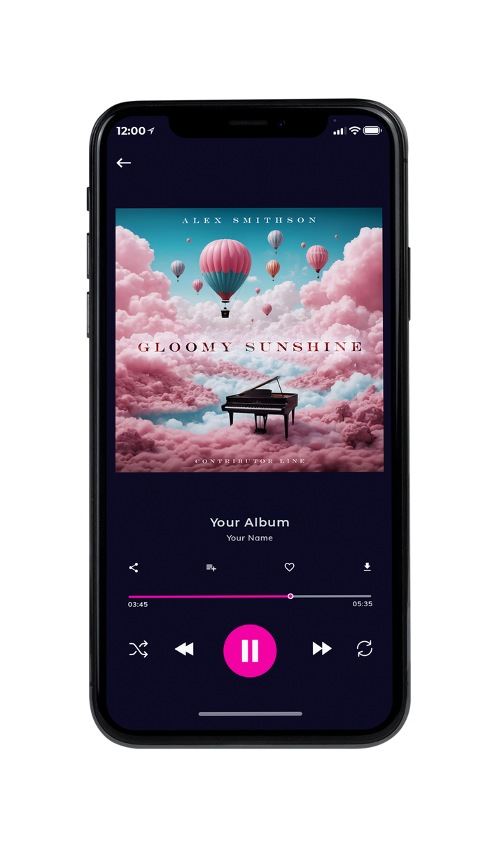 Tablet view of Premade Contemporary Music Album Cover - Cold Turkey #10036 | AlbumArtZone*