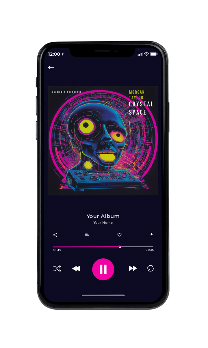 Tablet view of Premade Contemporary Music Album Cover - Steel Gray #10067 | AlbumArtZone*