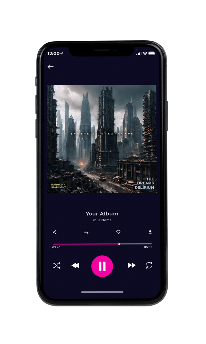 Tablet view of Premade Electronica & Ambient Album Cover - Outer Space #10114 | AlbumArtZone*
