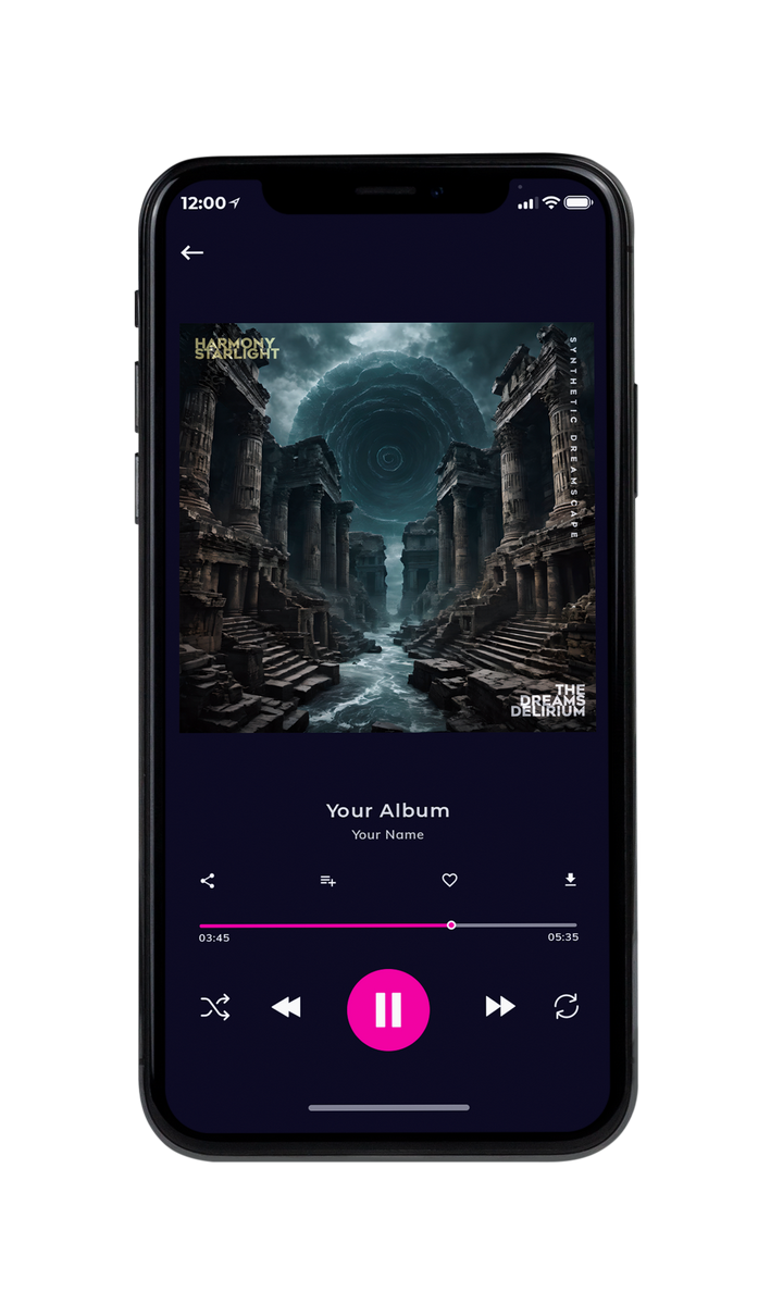 Tablet view of Premade Electronica & Ambient Album Cover - Shark #10117 | AlbumArtZone*