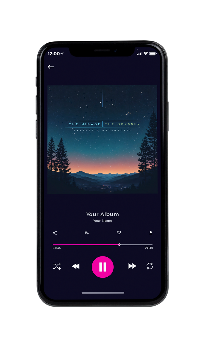 Tablet view of Premade Electronica & Ambient Album Cover - Mirage #10152 | AlbumArtZone*