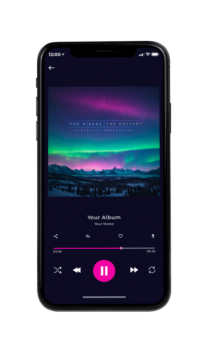 Tablet view of Premade Electronica & Ambient Album Cover - Rhino #10153 | AlbumArtZone*