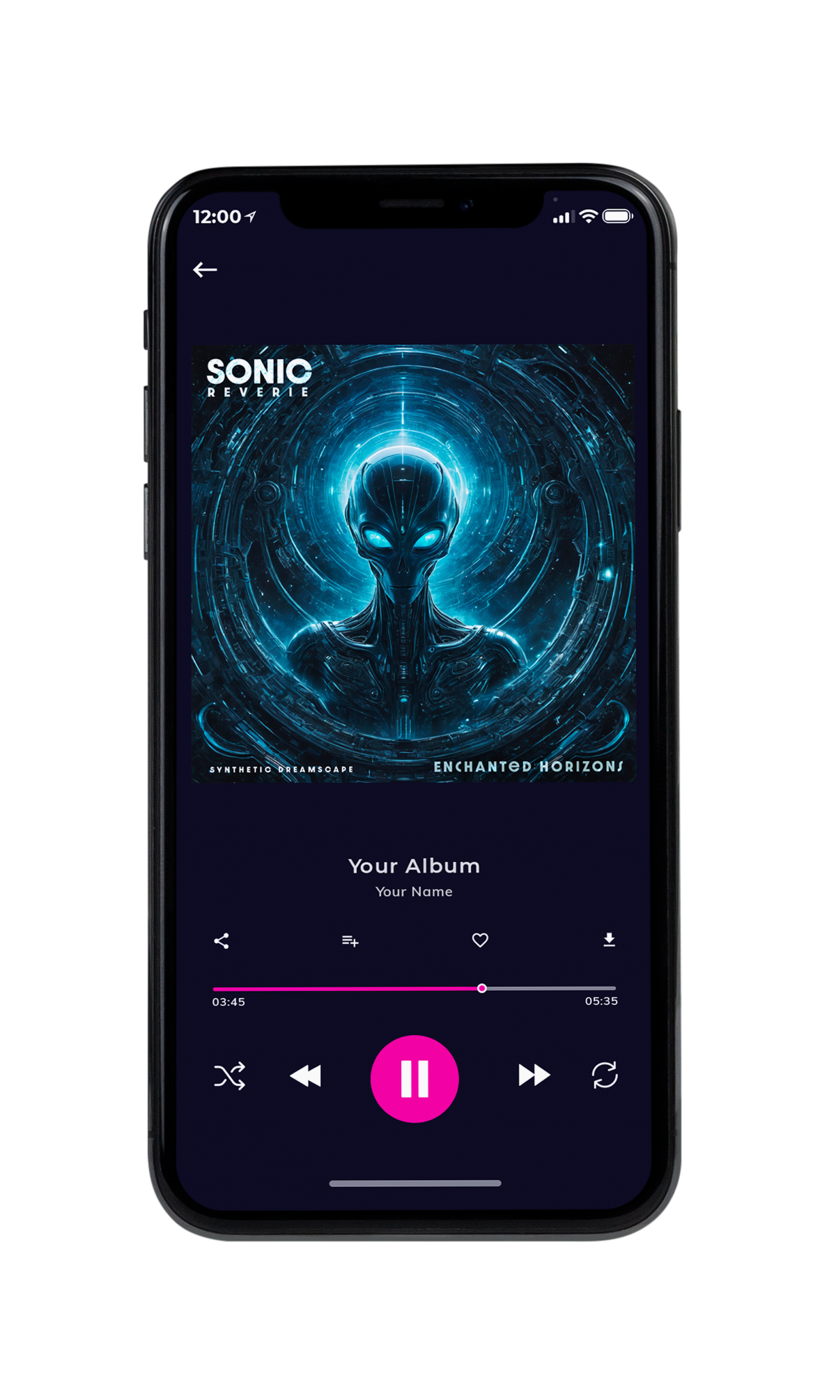 Tablet view of Premade Electronica & Ambient Album Cover - Big Stone #10187 | AlbumArtZone*