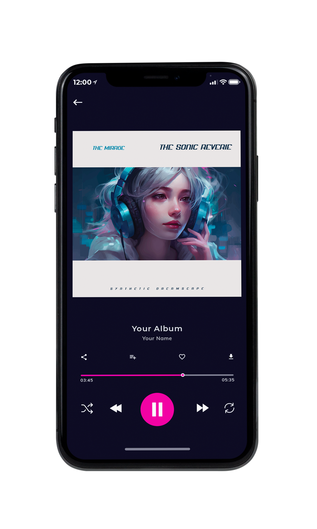 Tablet view of Premade Electronica & Ambient Album Cover - Cloud Burst #10203 | AlbumArtZone*