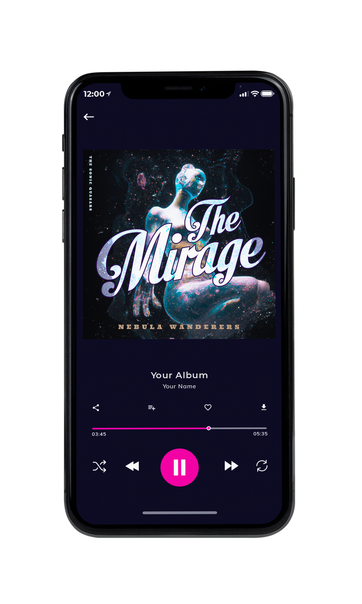 Tablet view of Premade Electronica & Ambient Album Cover - Mirage #10220 | AlbumArtZone*