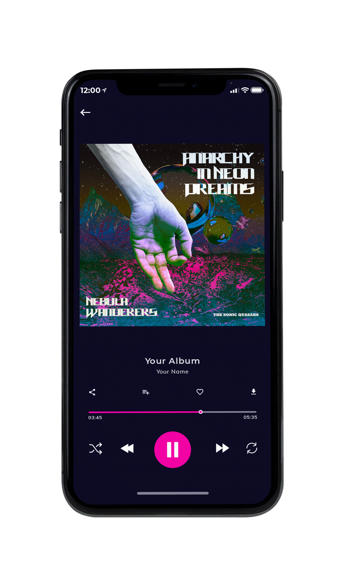Tablet view of Premade Contemporary Music Album Cover - Outer Space #10227 | AlbumArtZone*