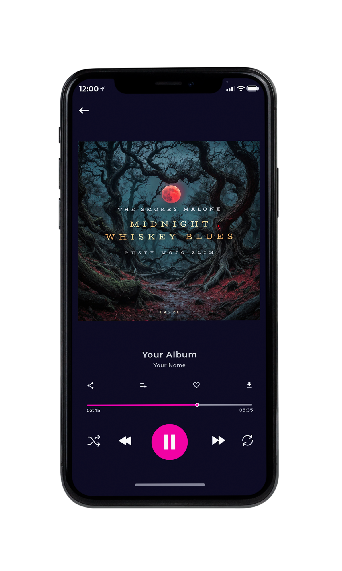 Tablet view of Premade Electronica & Ambient Album Cover - Shark #10279 | AlbumArtZone*