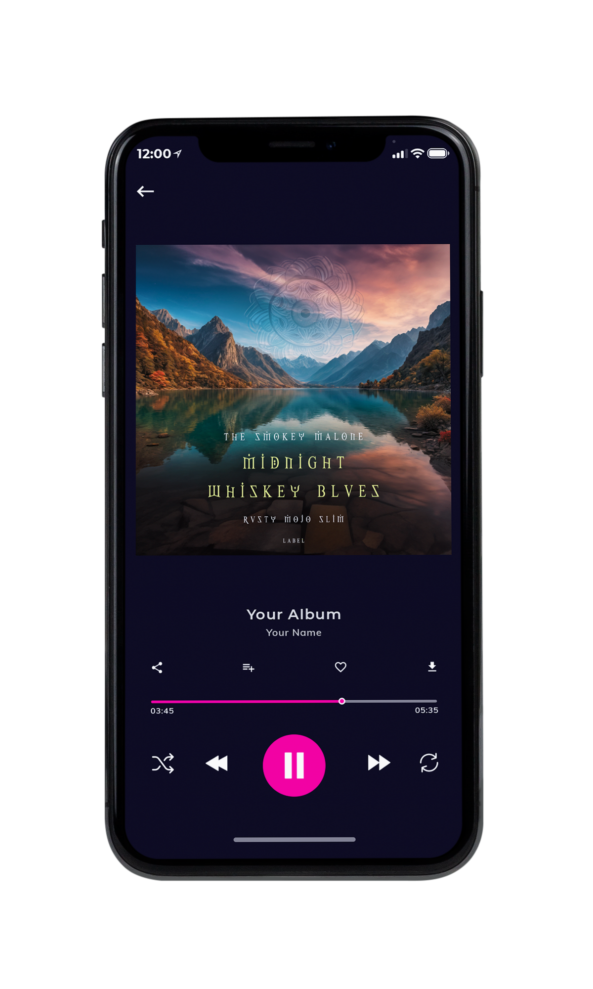 Tablet view of Premade Indie & Folk Music Album Cover - Outer Space #10289 | AlbumArtZone*