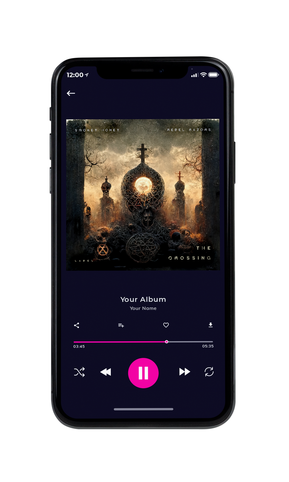 Tablet view of Premade Podcast Album Cover - Tan #10310 | AlbumArtZone*