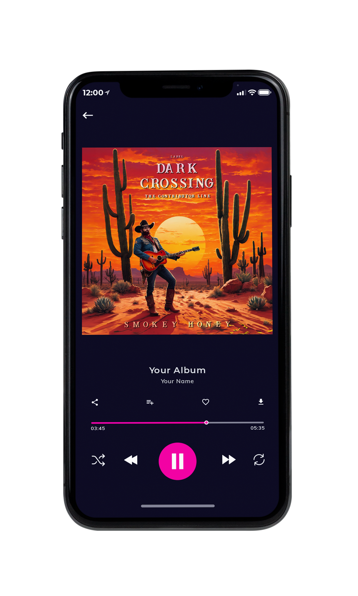 Tablet view of Premade Country & Acoustic Album Cover - Tuscany #10353 | AlbumArtZone*