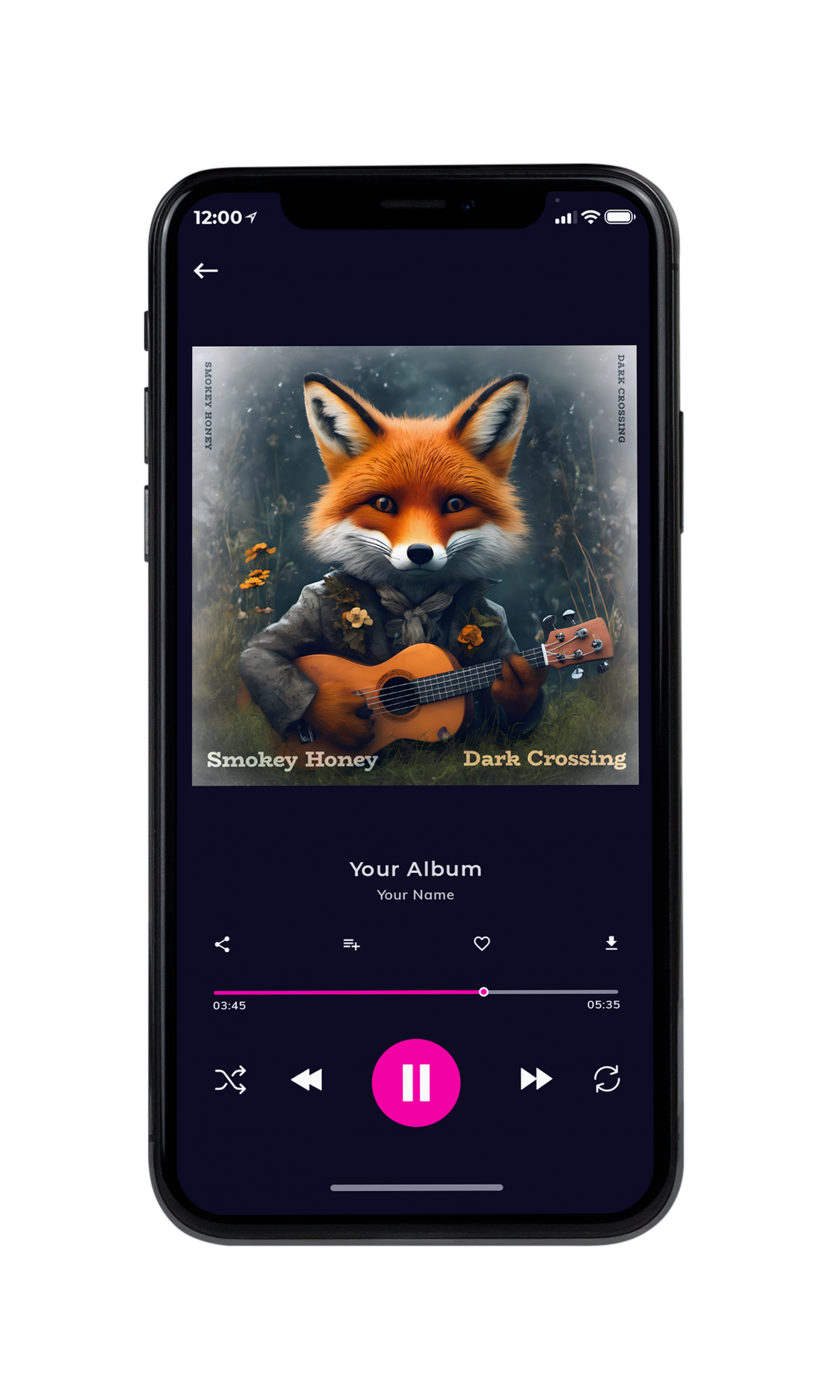 Tablet view of Premade Country & Acoustic Book Cover - Lunar Green #10376 | AlbumArtZone*
