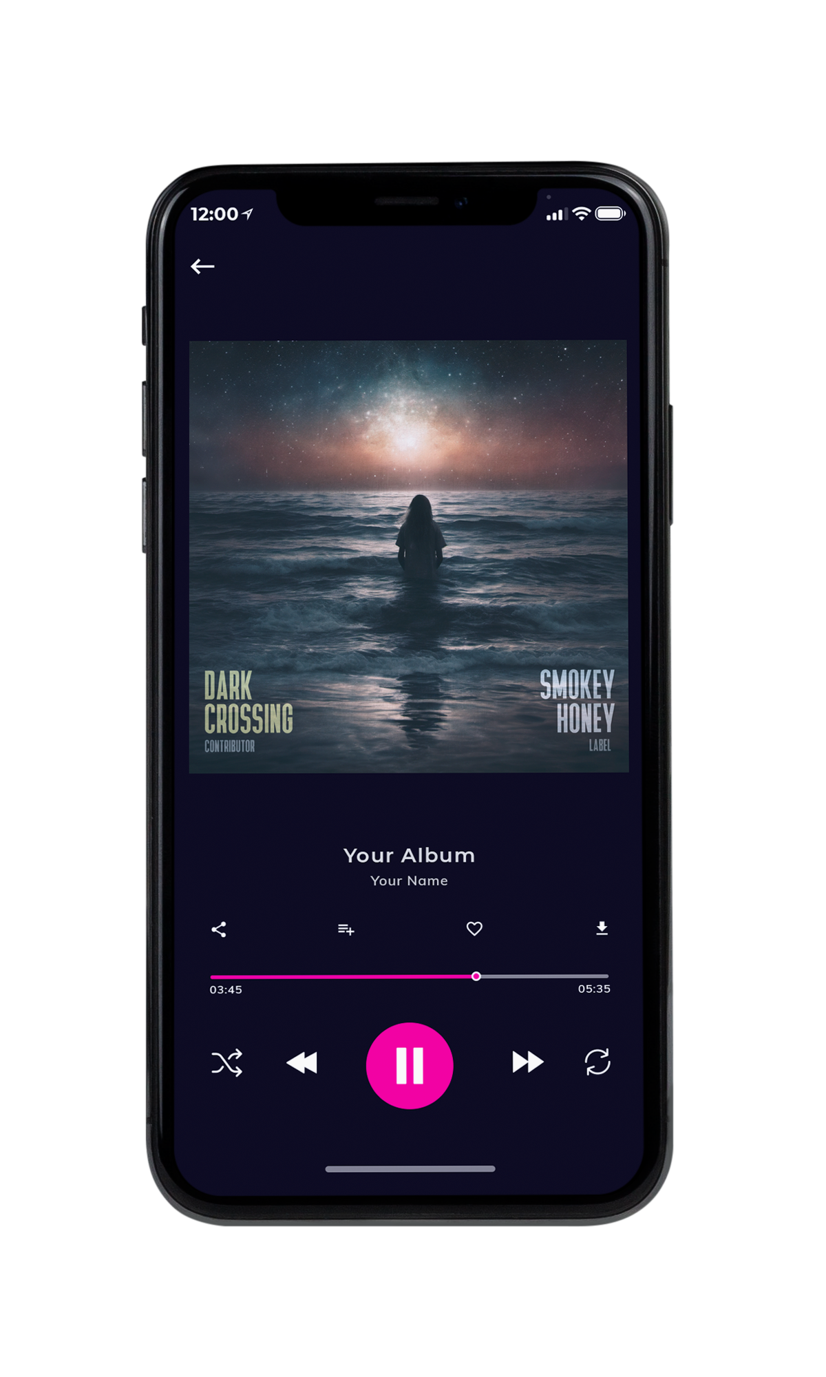 Tablet view of Premade Indie & Folk Music Album Cover - Bright Gray #10392 | AlbumArtZone*