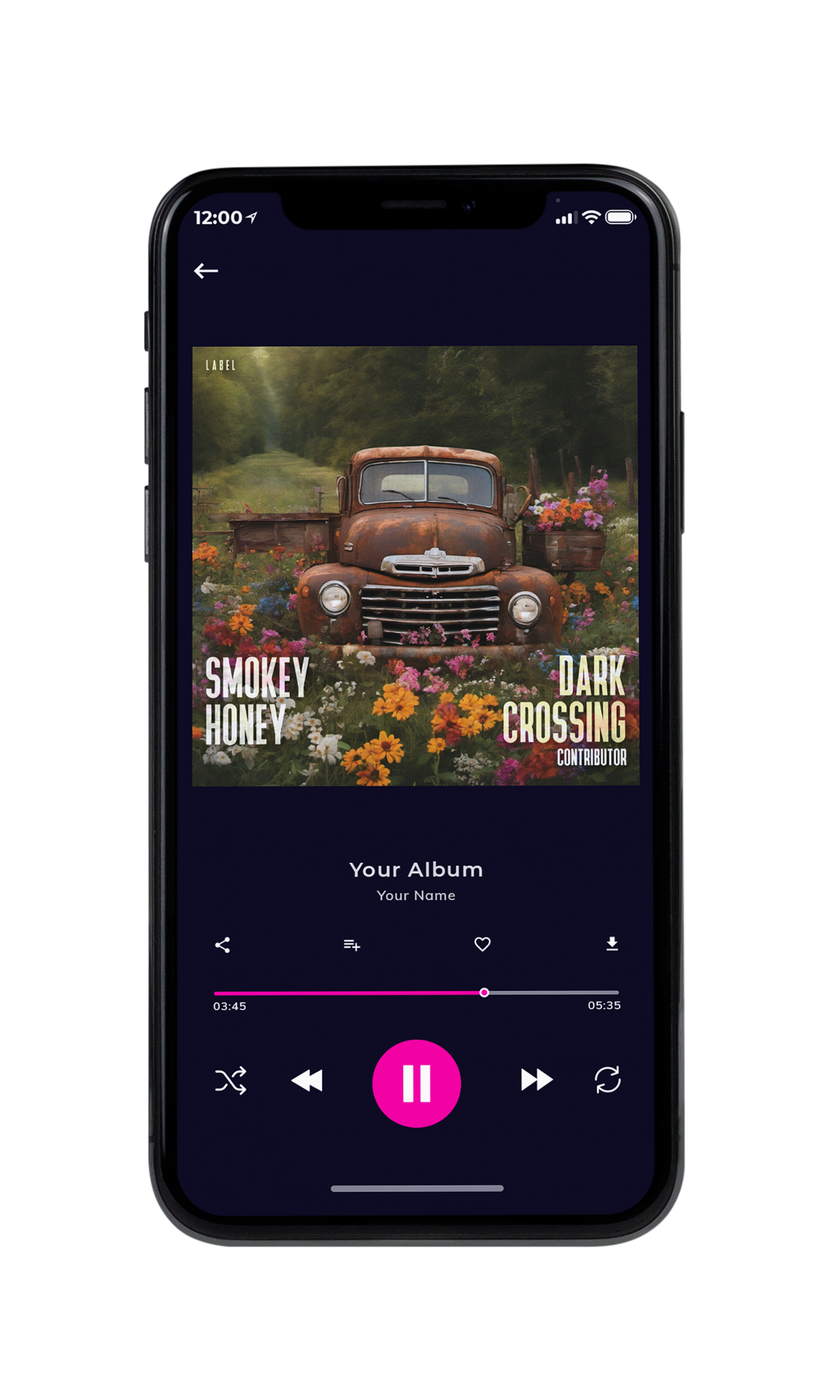 Tablet view of Premade Country & Acoustic Book Cover - Mondo #10396 | AlbumArtZone*