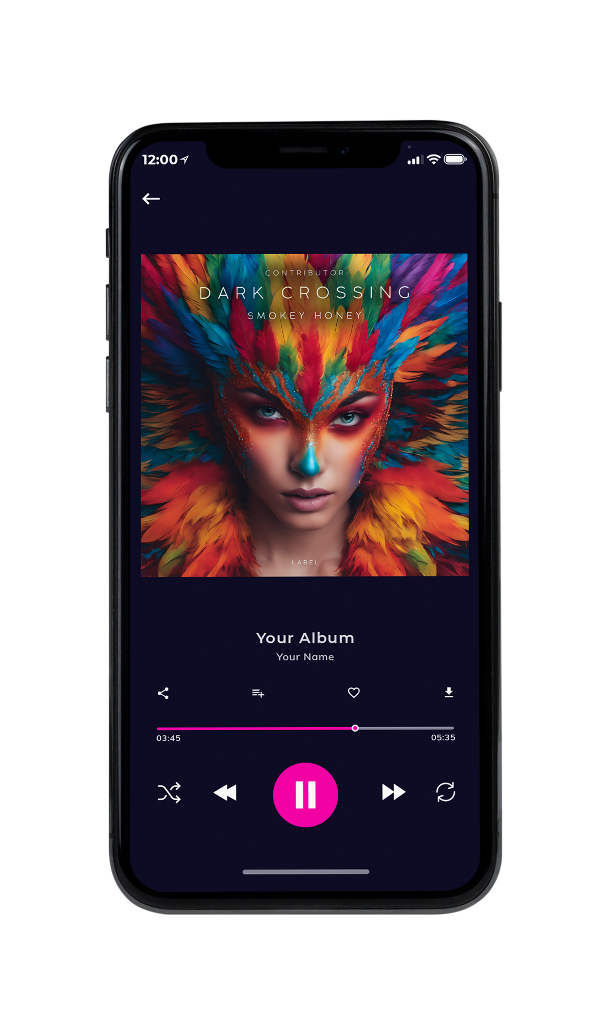 Tablet view of Premade Indie & Folk Music Album Cover - Thunder #10424 | AlbumArtZone*