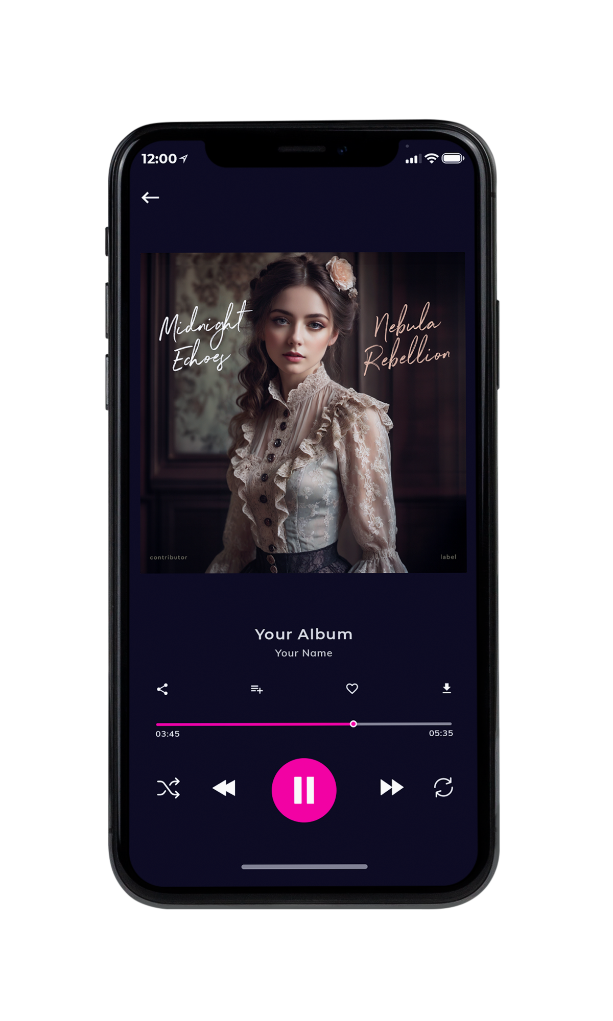 Tablet view of Premade Pop Album Cover - Thunder #10450 | AlbumArtZone*
