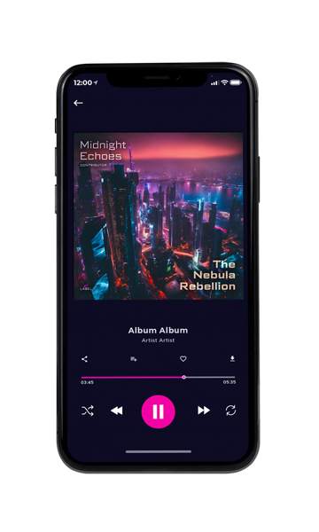 Tablet view of Premade Contemporary Music Album Cover - Blackcurrant #10471 | AlbumArtZone*