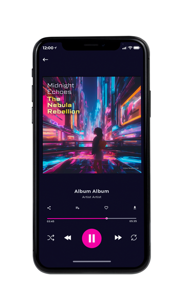 Tablet view of Premade Electronica & Ambient Album Cover - Blackcurrant #10473 | AlbumArtZone*