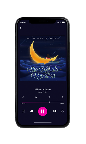Tablet view of Premade Electronica & Ambient Album Cover - Ebony #10496 | AlbumArtZone*