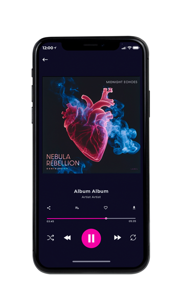 Tablet view of Premade Valentine's Day Album Cover - Steel Gray #10539 | AlbumArtZone*