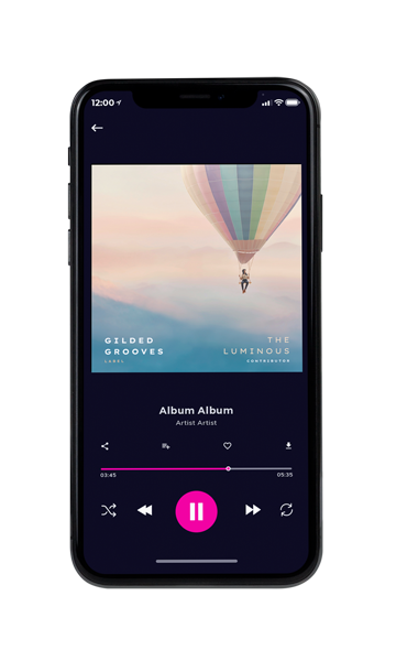 Tablet view of Premade Indie & Folk Music Album Cover - Soft Amber #10650 | AlbumArtZone*