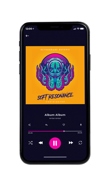 Tablet view of Premade Podcast Album Cover - Chambray #10698 | AlbumArtZone*