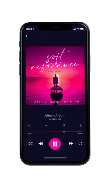 Tablet view of Premade Indie & Folk Music Album Cover - Maroon Flush #10832 | AlbumArtZone*