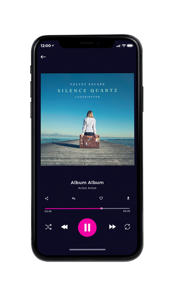 Tablet view of Premade Indie & Folk Music Album Cover - Smalt Blue #11037 | AlbumArtZone*