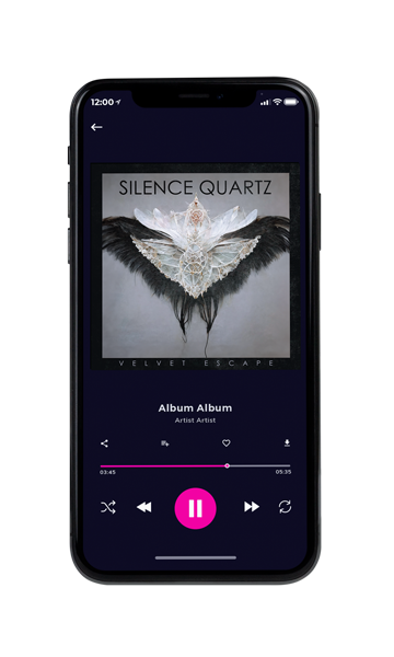 Tablet view of Premade Podcast Album Cover - Natural Gray #11070 | AlbumArtZone*