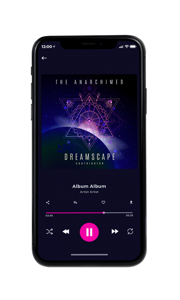 Tablet view of Premade Electronica & Ambient Album Cover - Black Pearl #11167 | AlbumArtZone*