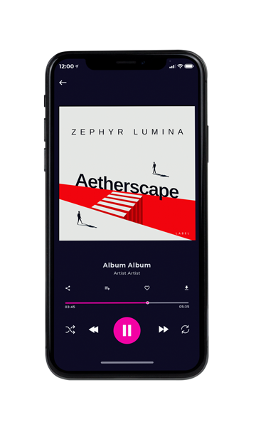 Tablet view of Premade Contemporary Music Album Cover - Cararra #11245 | AlbumArtZone*