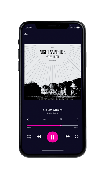 Tablet view of Premade Contemporary Music Album Cover - Snow Drift #11312 | AlbumArtZone*