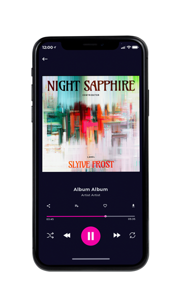 Tablet view of Premade Contemporary Music Book Cover - Moon Mist #11320 | AlbumArtZone*