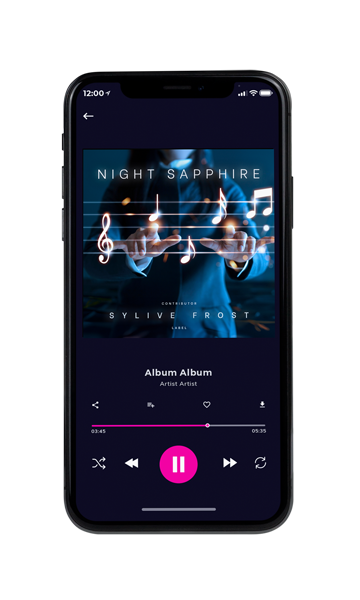 Tablet view of Premade Contemporary Music Album Cover - Big Stone #11330 | AlbumArtZone*