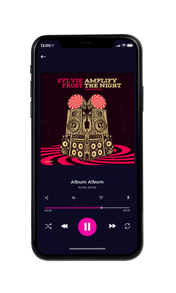 Tablet view of Premade Contemporary Music Album Cover - Aubergine #11333 | AlbumArtZone*